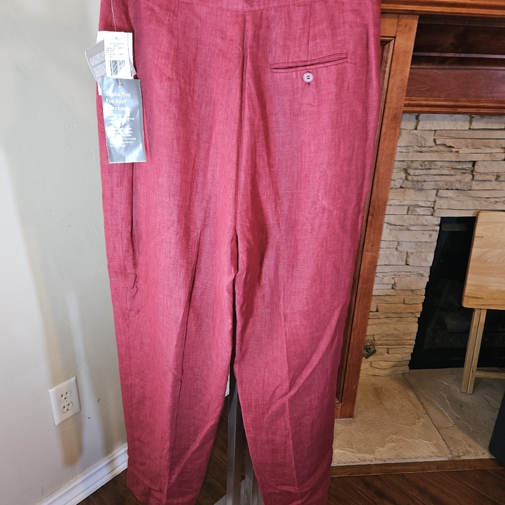 NWT Jones New York linen lined slacks size 14